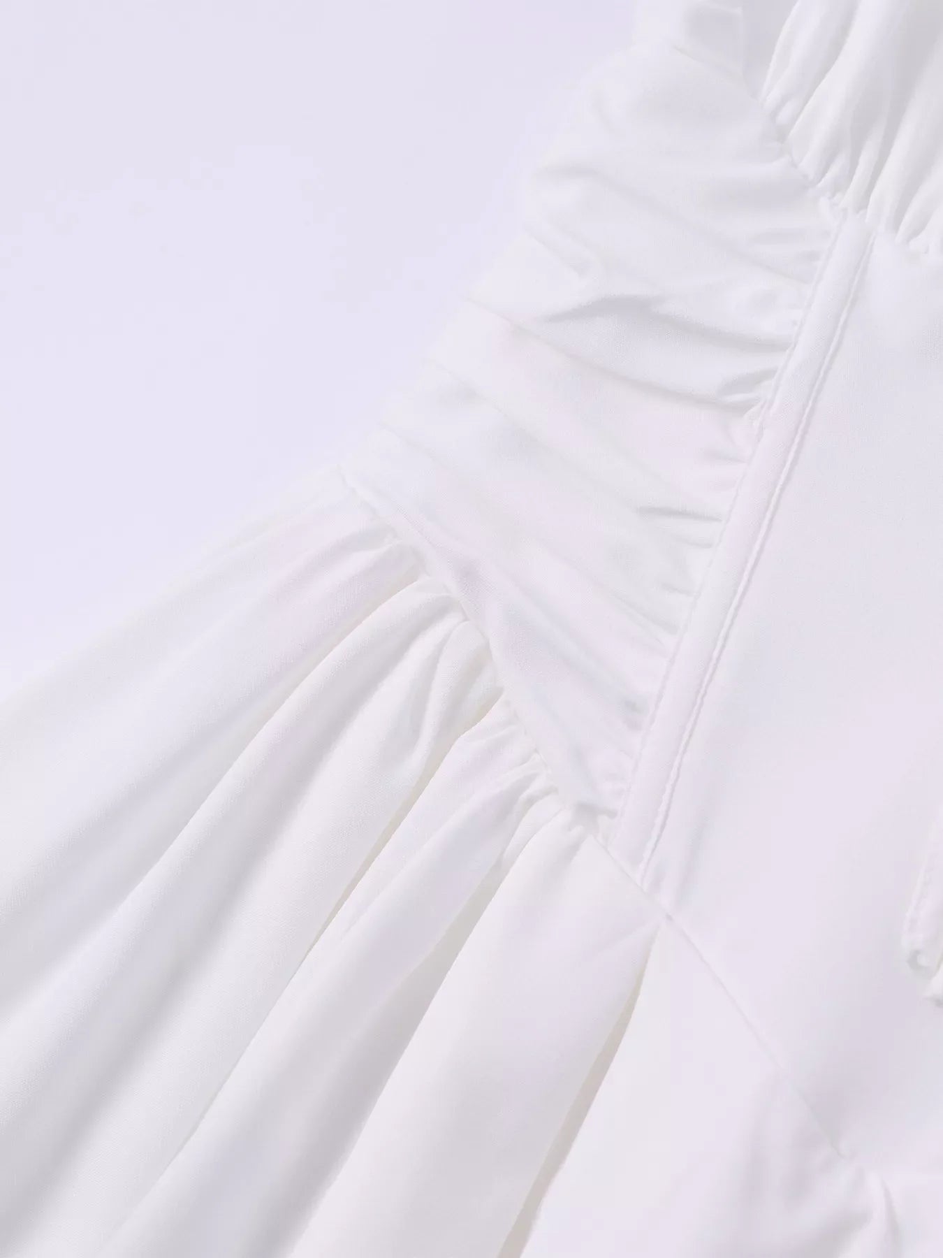 Sweetheart Neck Puff Sleeve Midi Dress