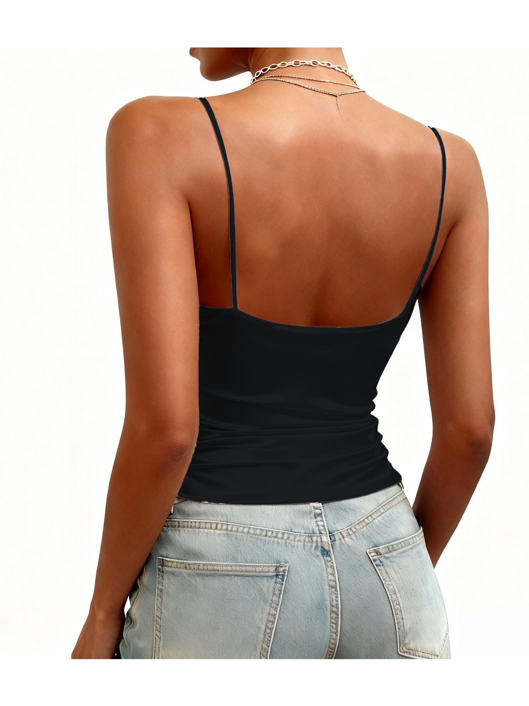 Satin Camisole Tank Top – Elegant Knit Style
