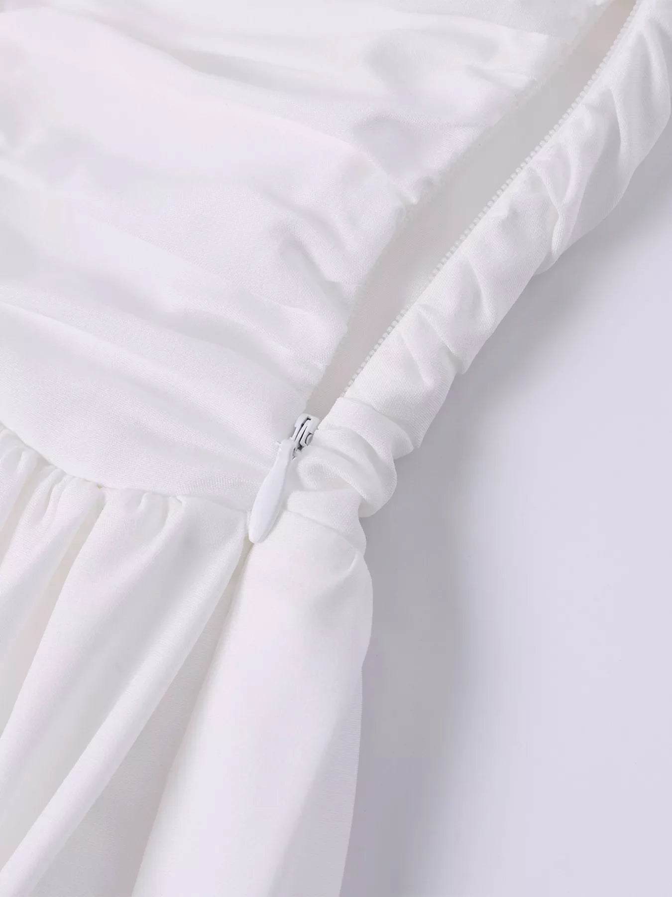 Sweetheart Neck Puff Sleeve Midi Dress