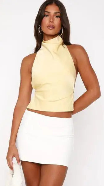 Halter Satin Top