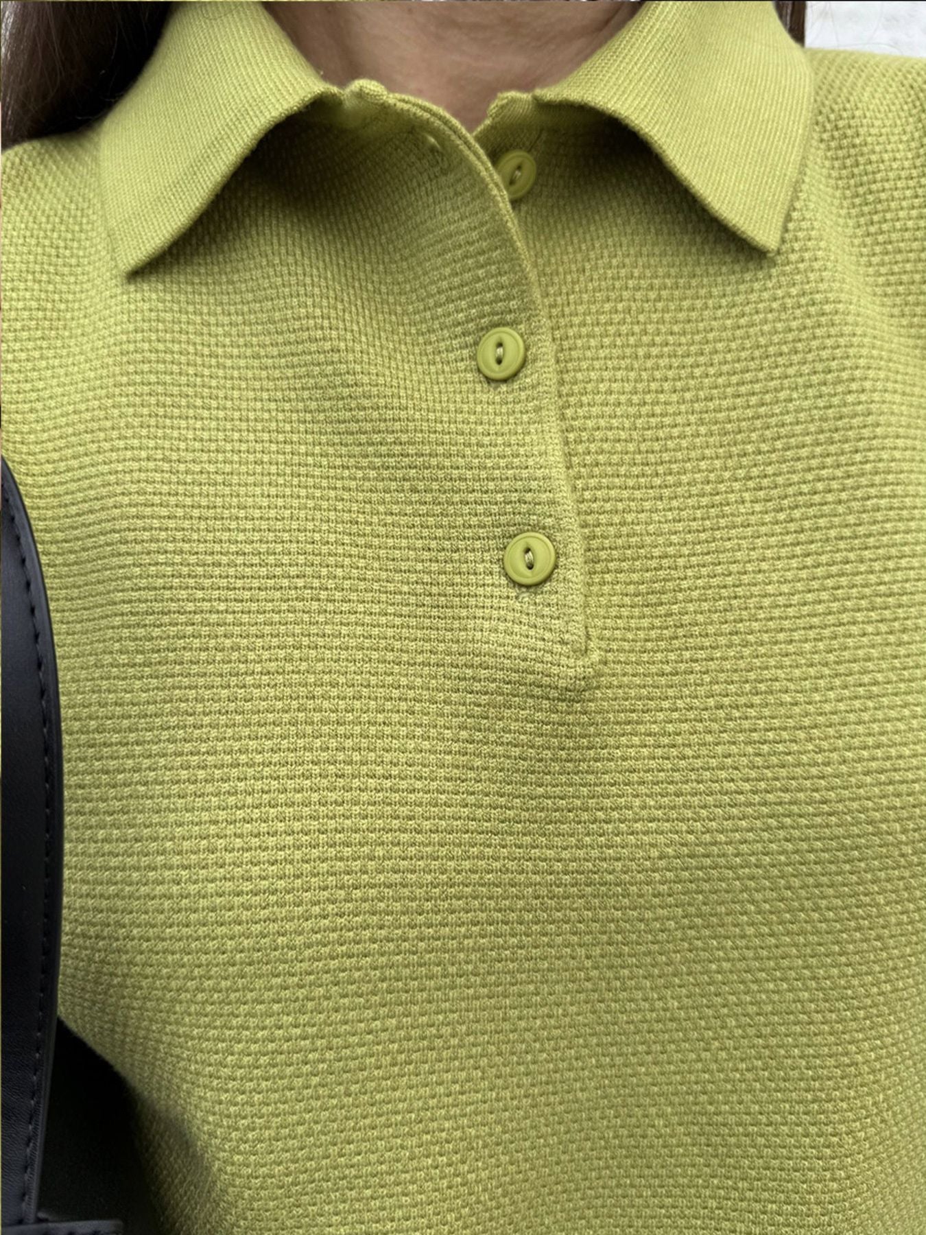 Polo Collar Top and Pants or Skirt Knit
