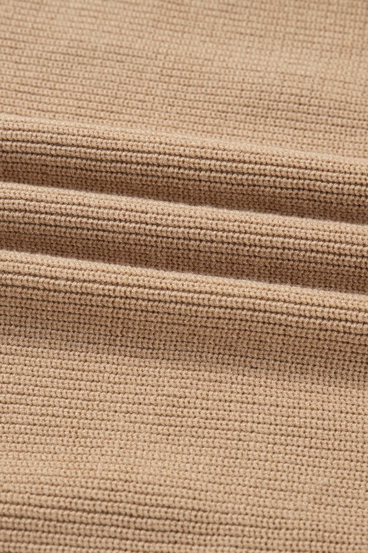 Zariah Embellished Keyhole Ribbed Sweater Dress