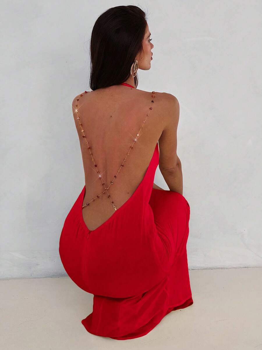 Aloruh Plunging Dress