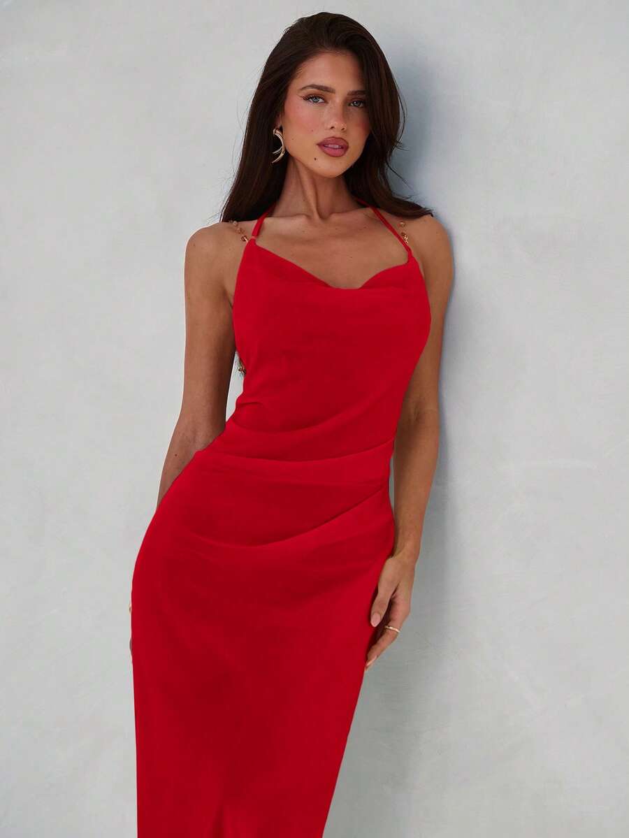 Aloruh Plunging Dress
