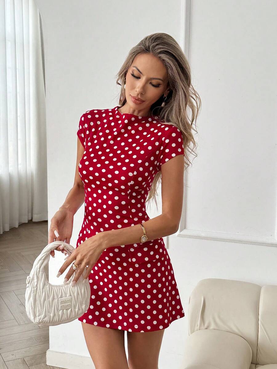 Easowa Valentine Polka Dress