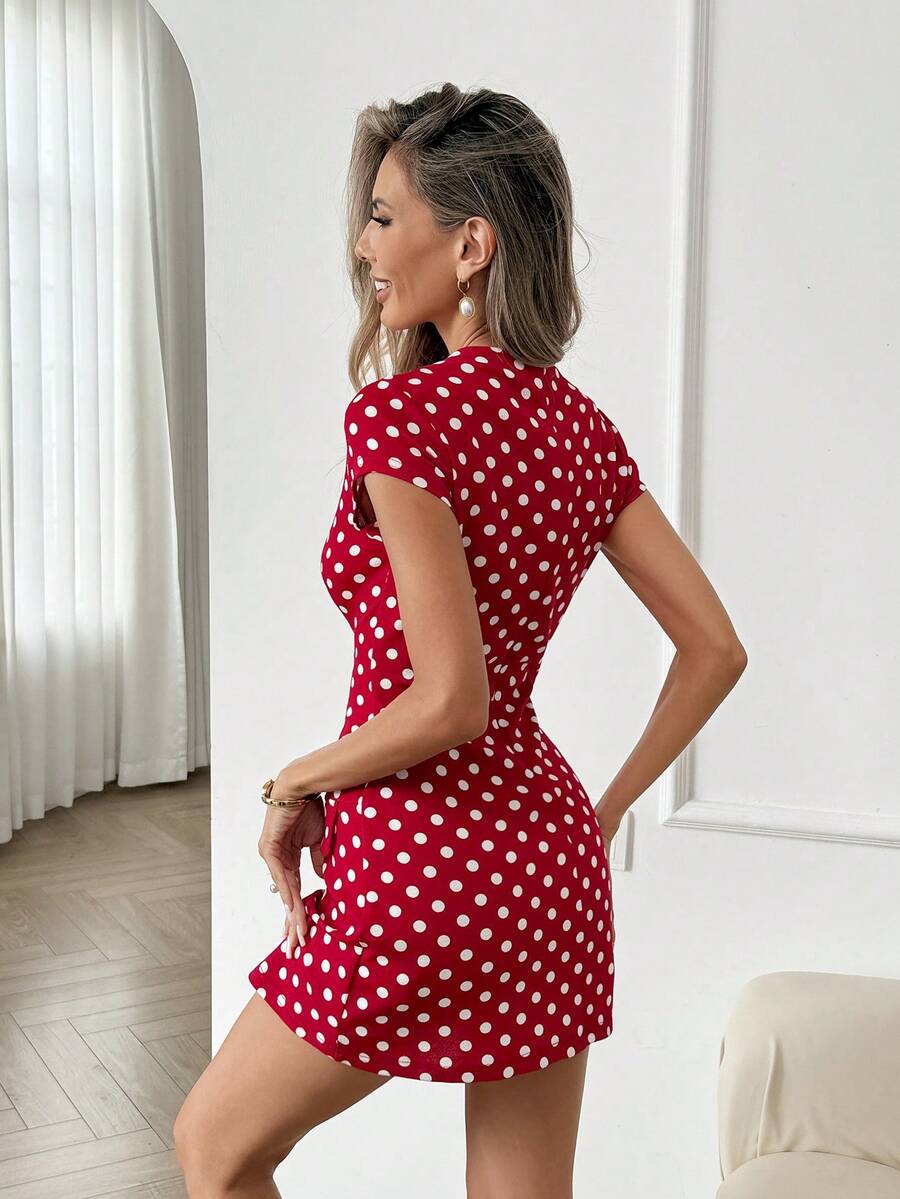 Easowa Valentine Polka Dress