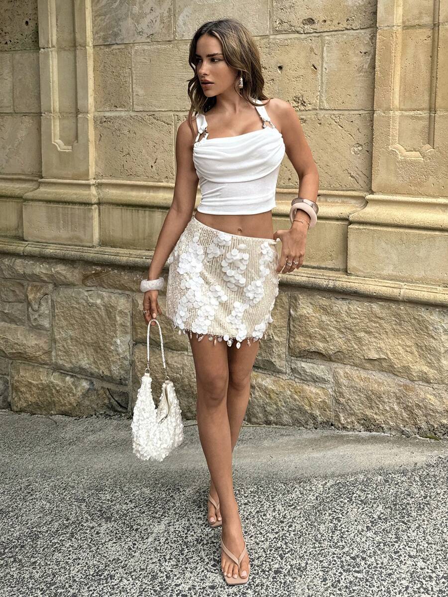 Aloruh White Skirt