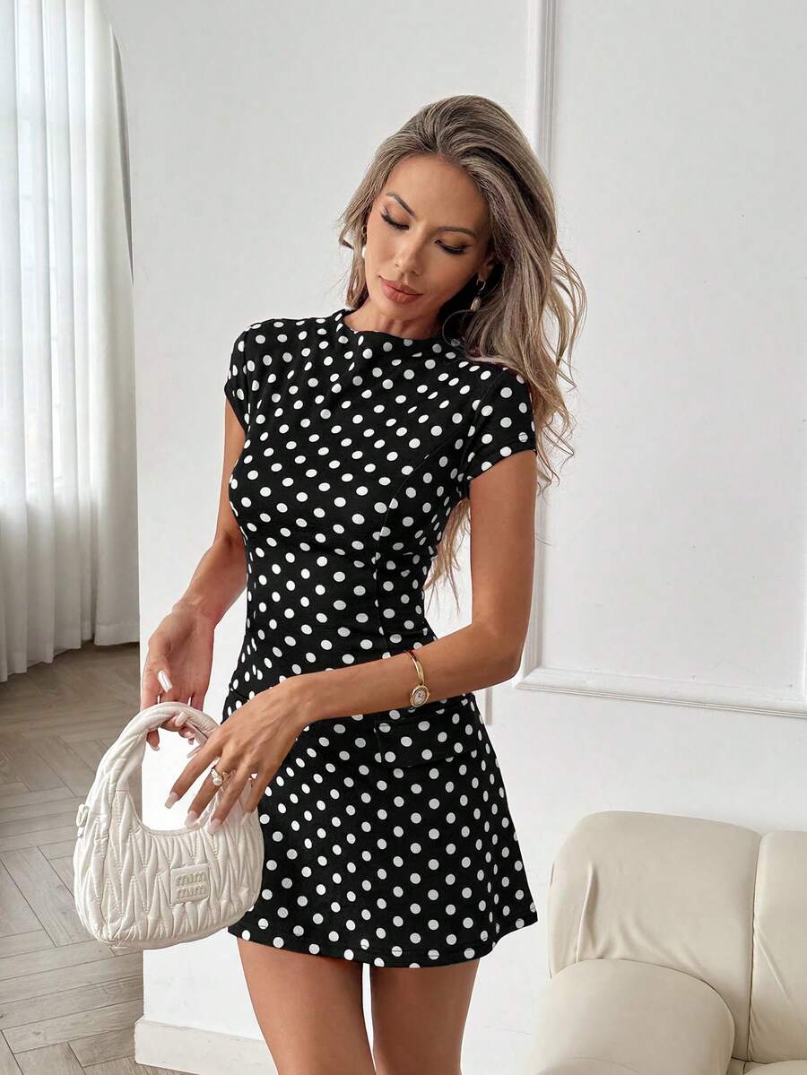 Easowa Valentine Polka Dress
