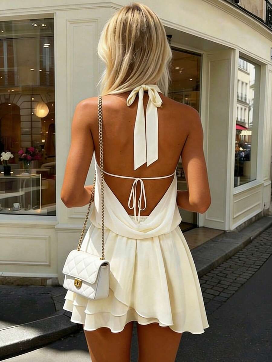 Romantic Halter Dress