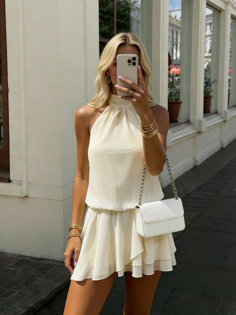 Romantic Halter Dress