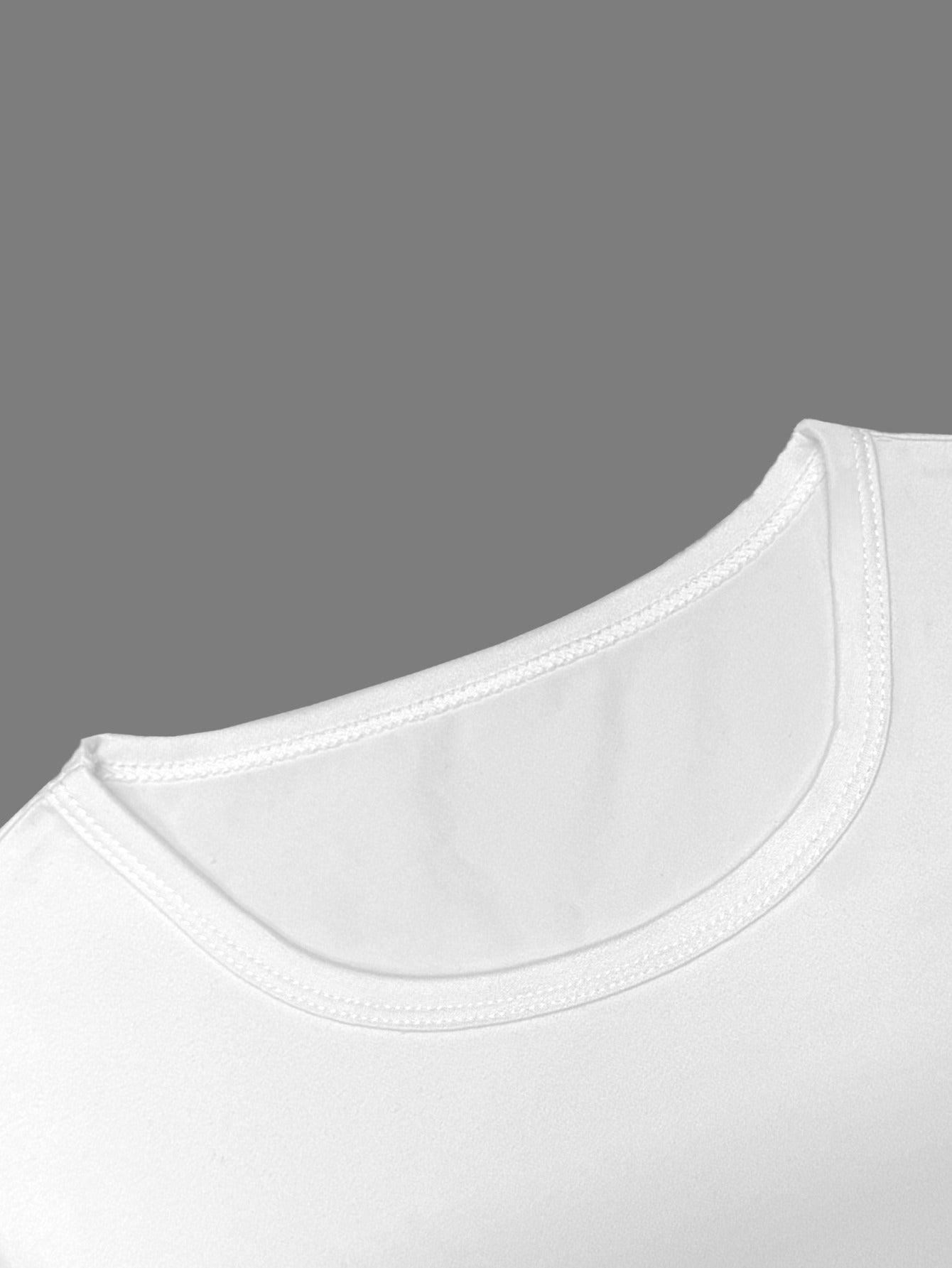 Solid Cropped T-Shirt – Y2K Short Sleeve Top