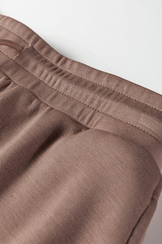 Solid Drop Shoulder Pullover and Mini Skirt Set