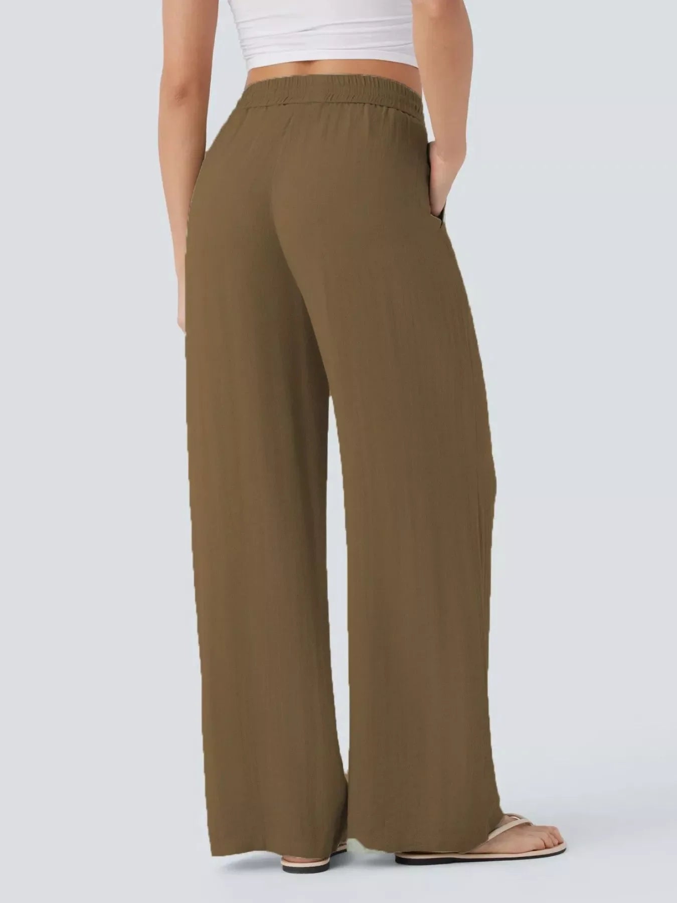 Wide Leg Drawstring Pants