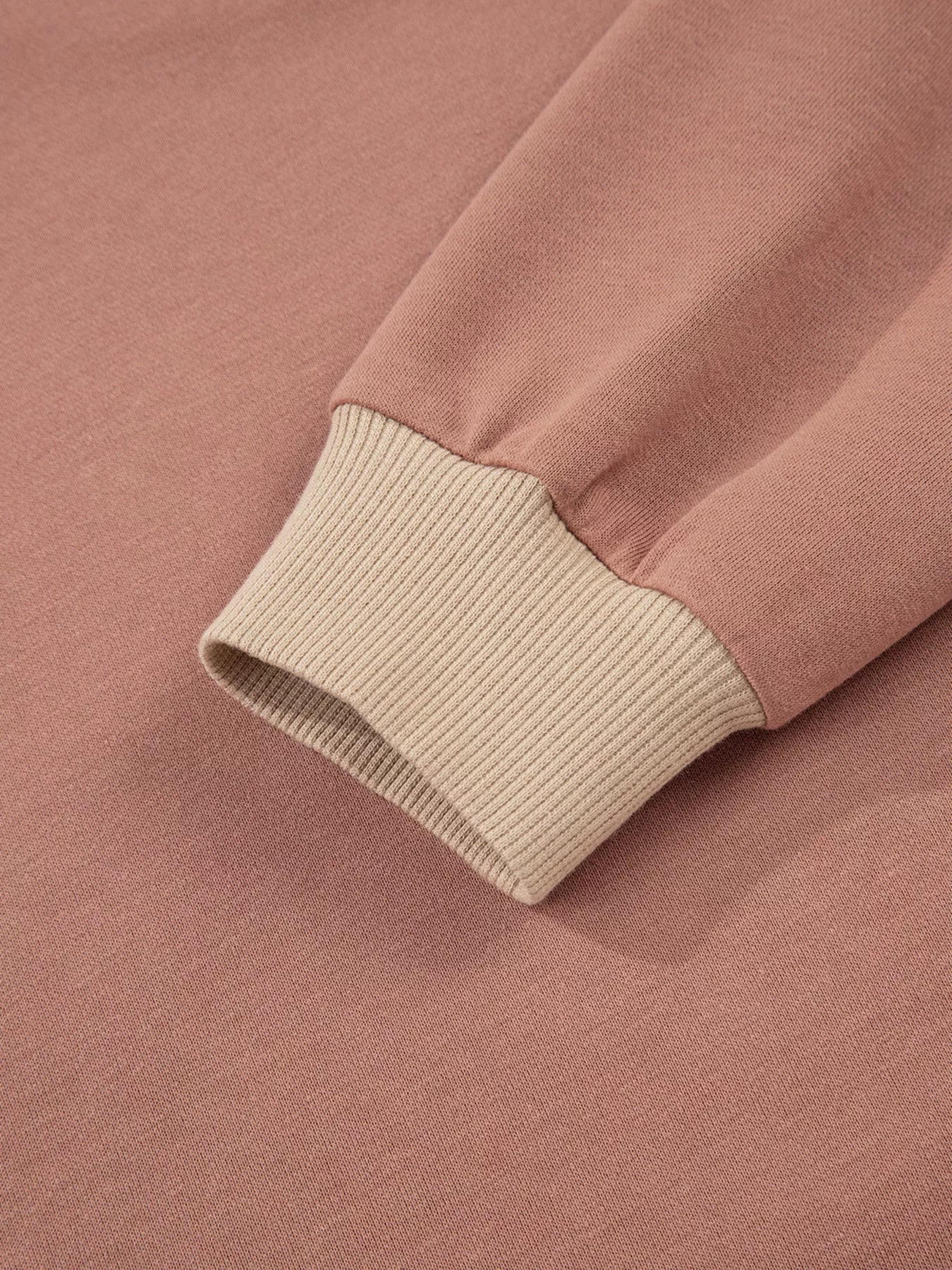 Color Block Long Sleeve Crop Top Drawstring Pant