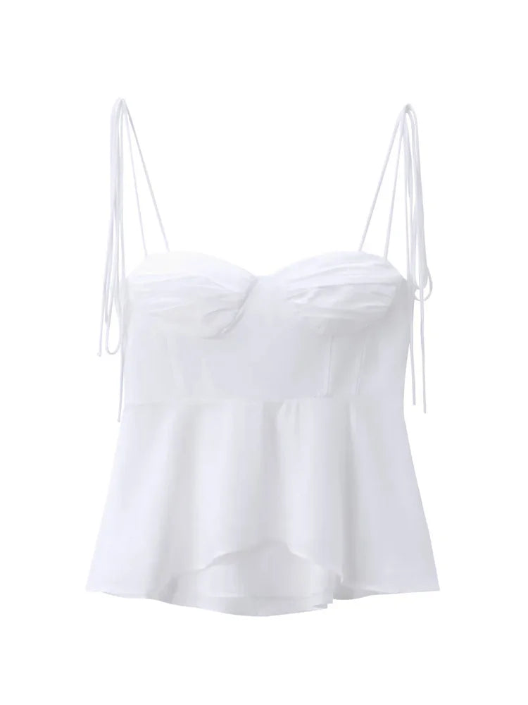 Smocked Strappy Cami Top