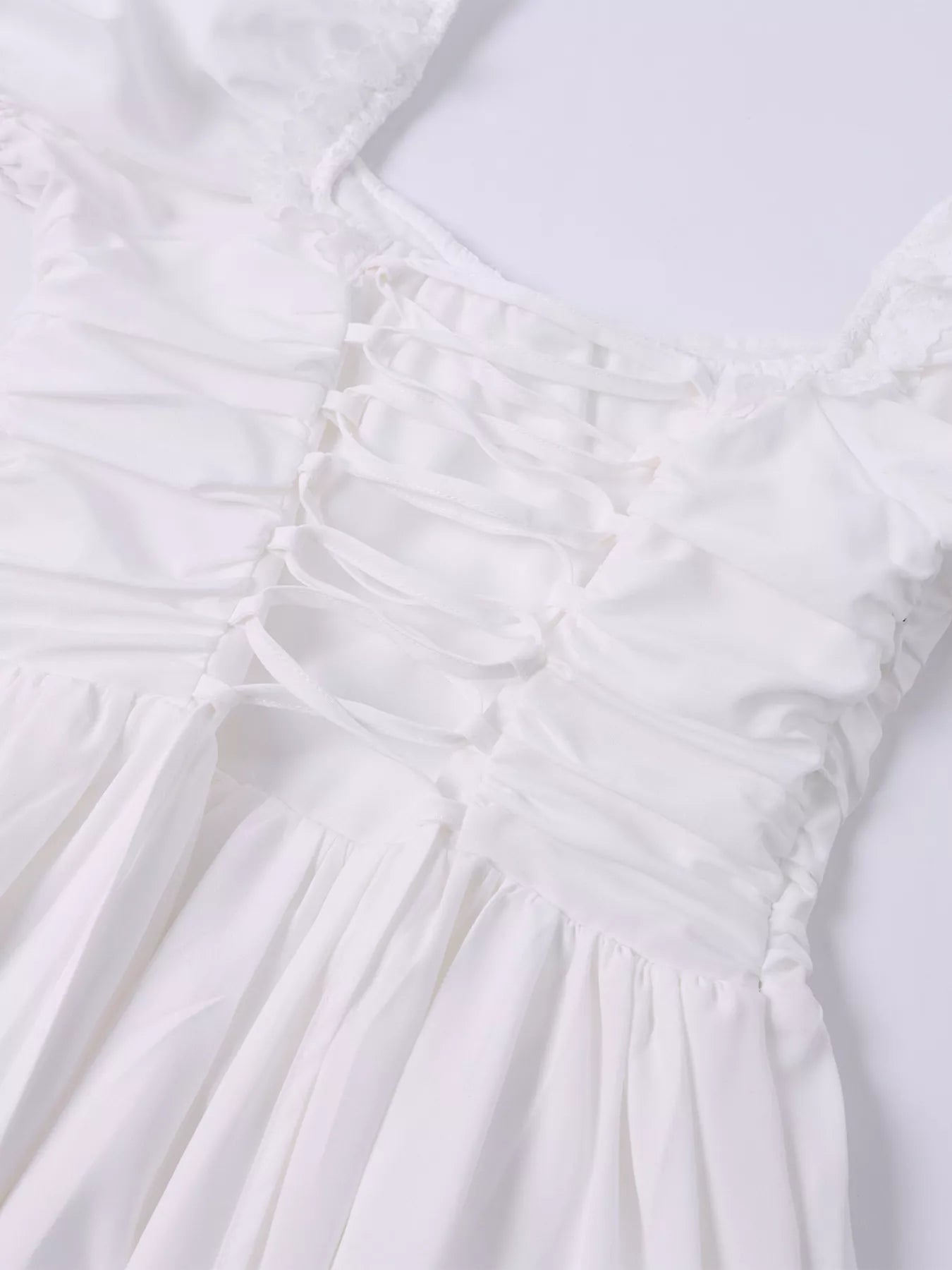 Sweetheart Neck Puff Sleeve Midi Dress